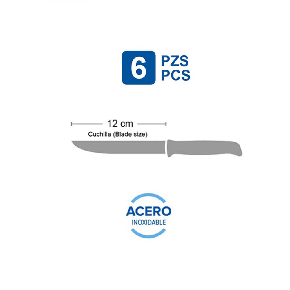 Juego de 6 cuchillos de mesa Excalibur - Miniatura 4