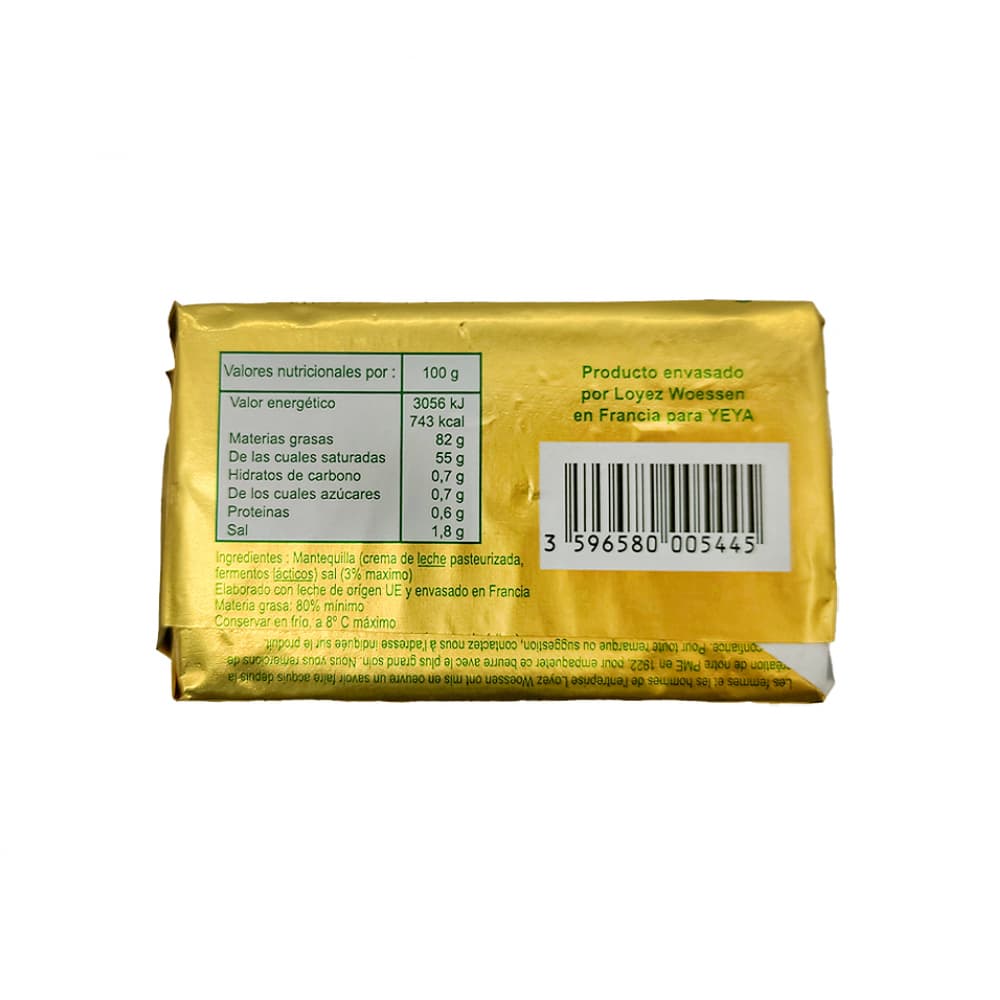 Mantequilla con sal Yeya (250 g / 8.81 oz) - Miniatura 3