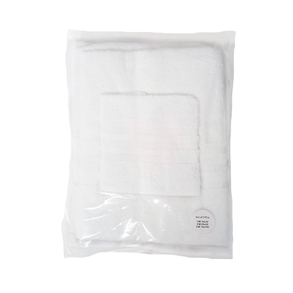 Set de toallas blancas (3 U) - Miniatura 2
