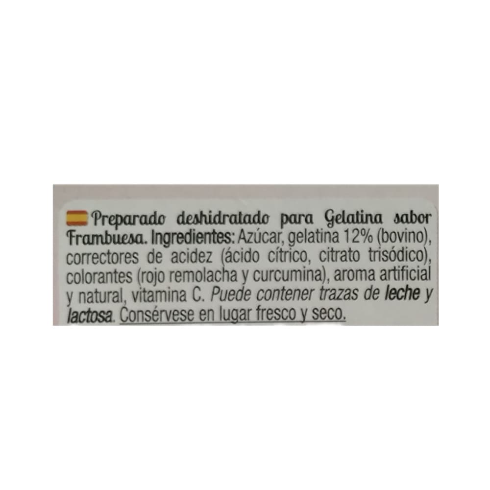 Gelatina sabor frambuesa Calnort (170 g / 6 oz) - Miniatura 3