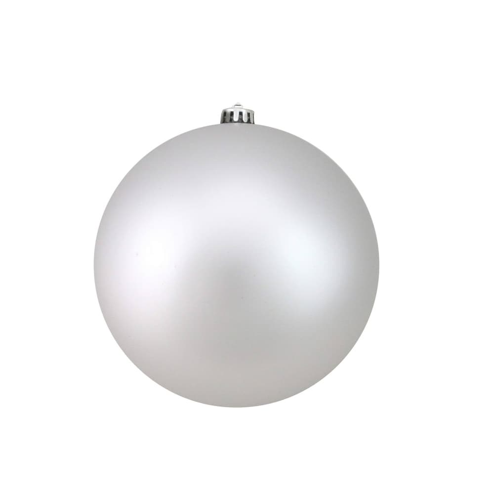 Bola de navidad color plata mate 15 cm - Imagen 1