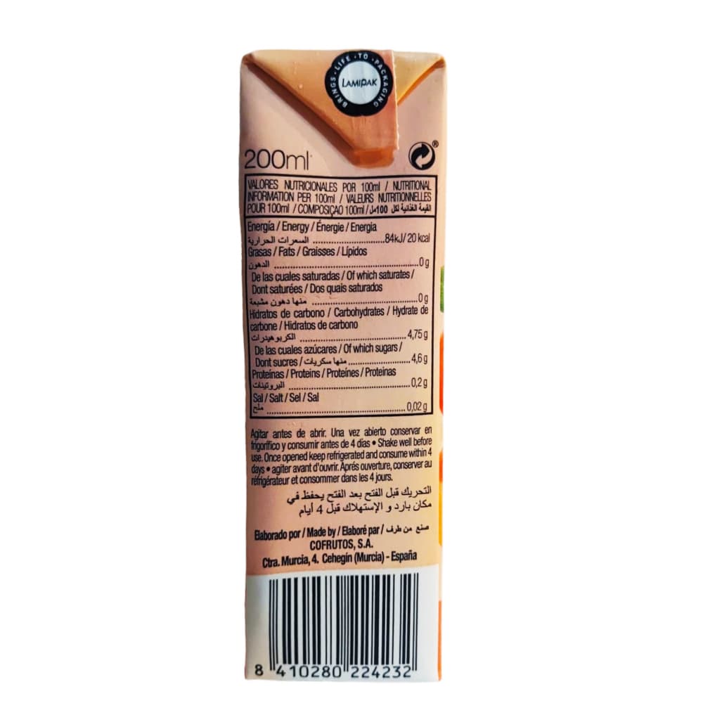 Néctar de melocotón Cofrutos (200 ml) - Miniatura 3