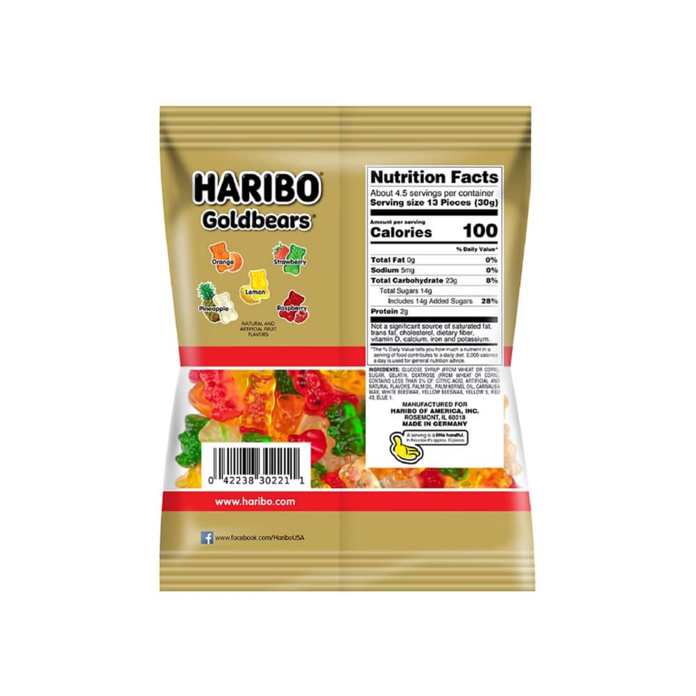 Ositos de goma Haribo Goldbear (142 g / 5 oz) - Miniatura 2