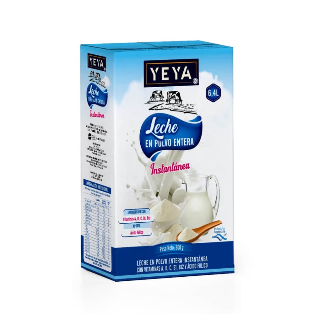 Leche en polvo entera YEYA (800 g / 1.76 lb) - Imagen 1