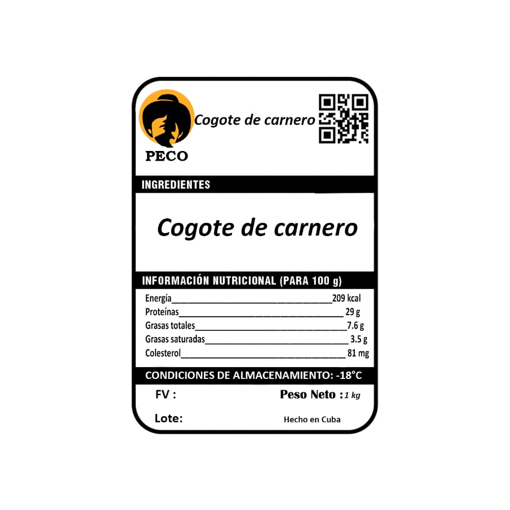 Cogote de carnero Peco (1 kg / 2.2 lb) - Miniatura 3