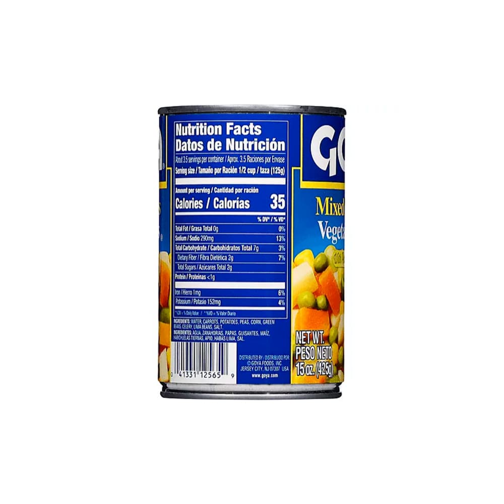 Vegetales mixtos con papas Goya (425 g / 15 oz) - Miniatura 2