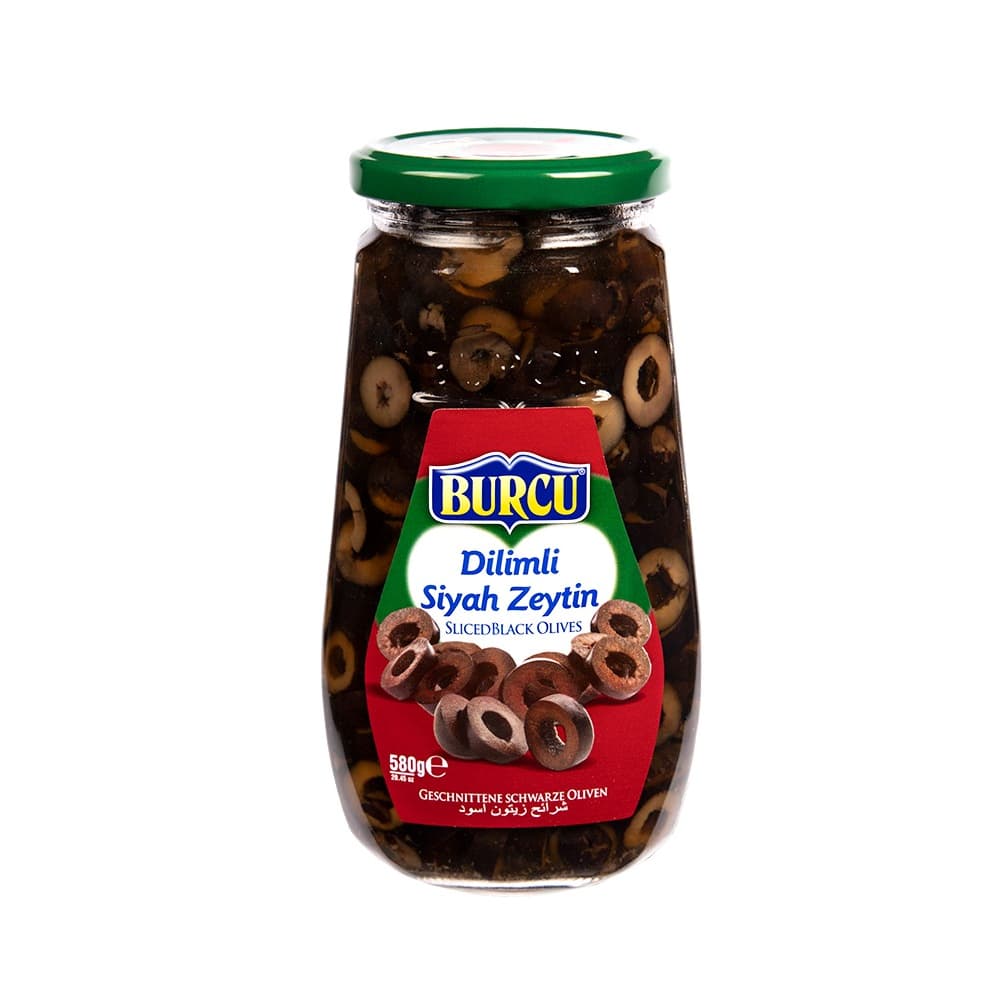 Aceitunas negras en rodajas Burcu (580 g / 1.27 lb) - Imagen 1