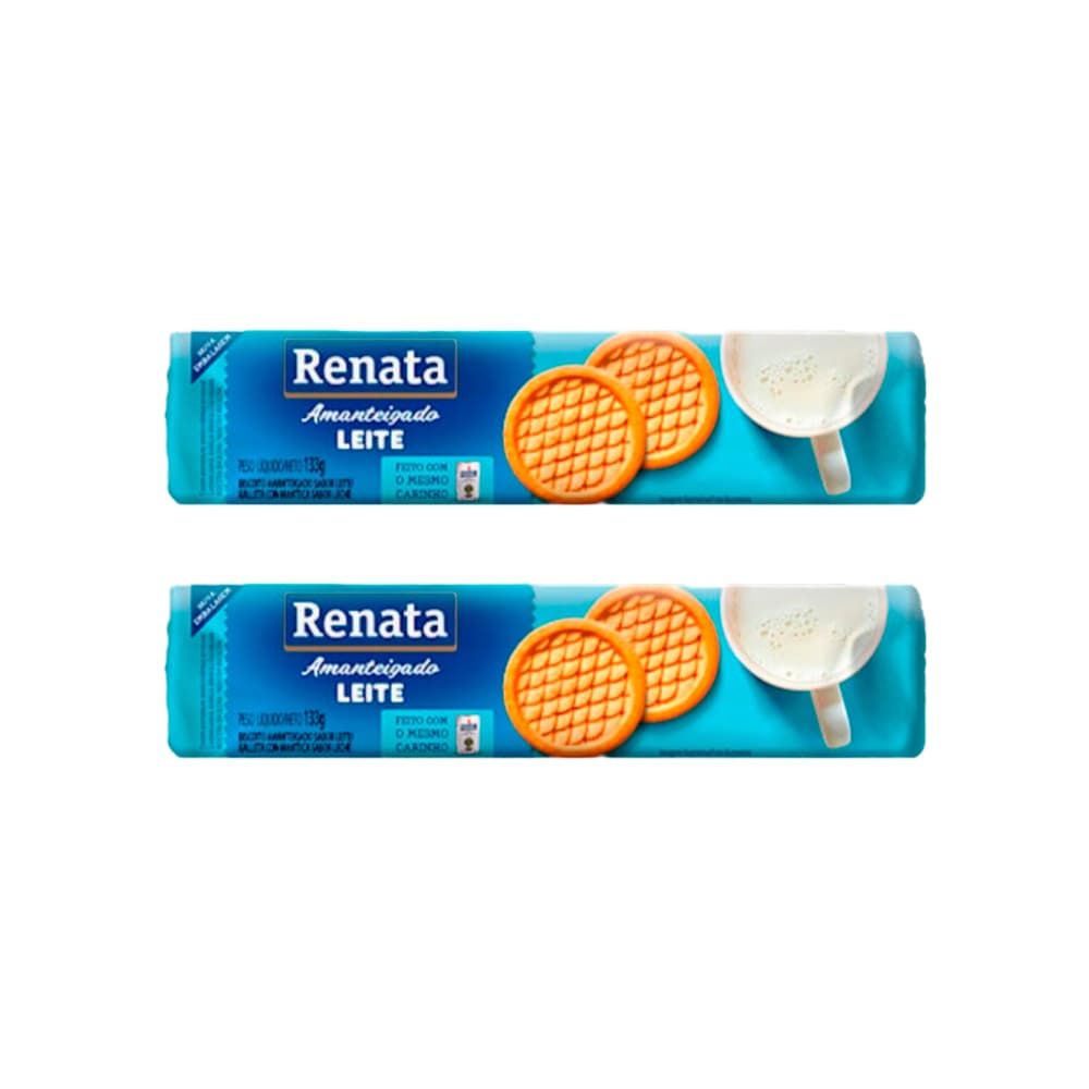 Galleta sabor a leche Renata (2 x 133 g / 4.7 oz) - Imagen 1