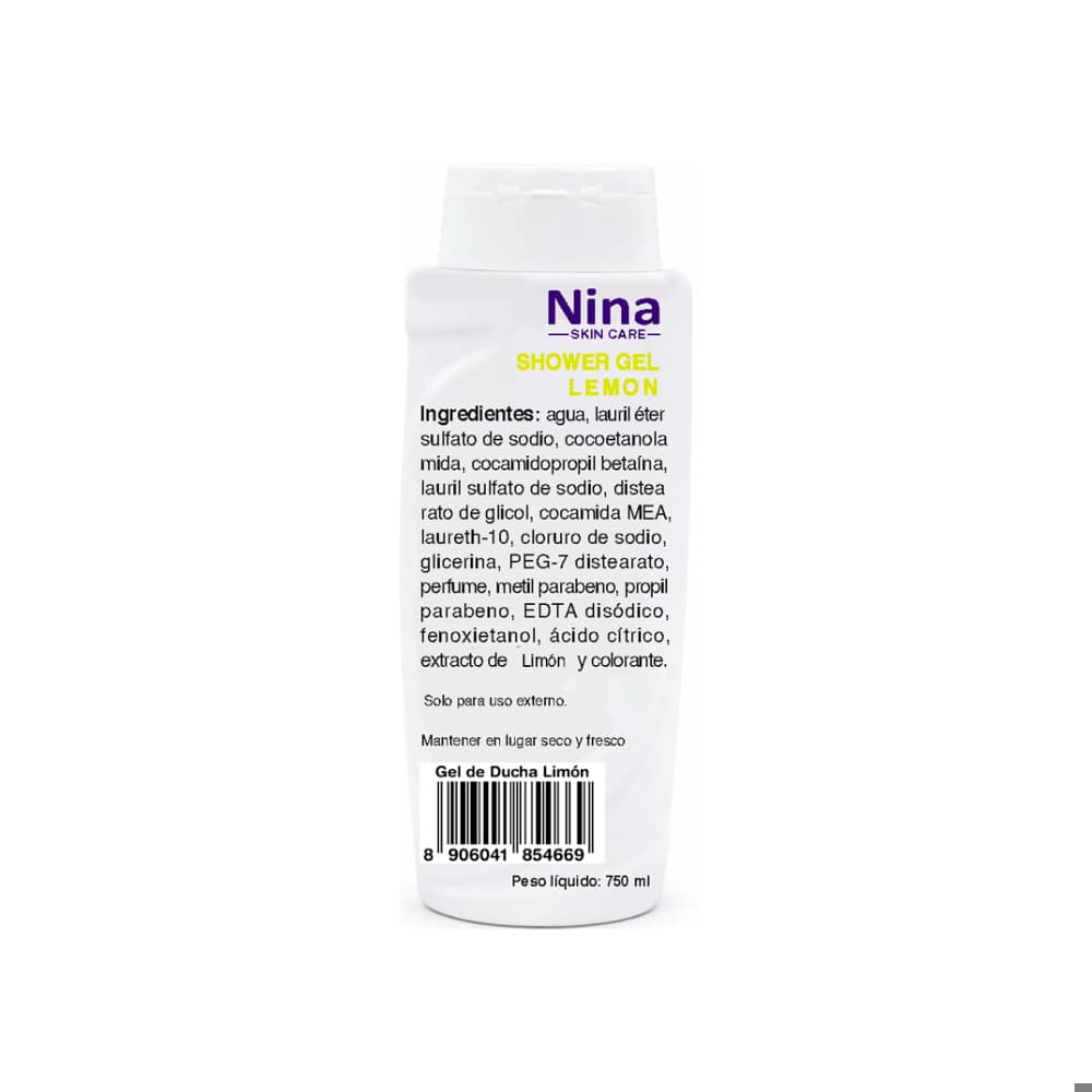 Gel para ducha aroma limón Nina (750 ml) - Miniatura 2