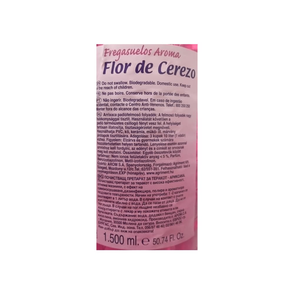 Friegasuelos aromático flor de cerezo Arrixaca (1.5 L) - Miniatura 3