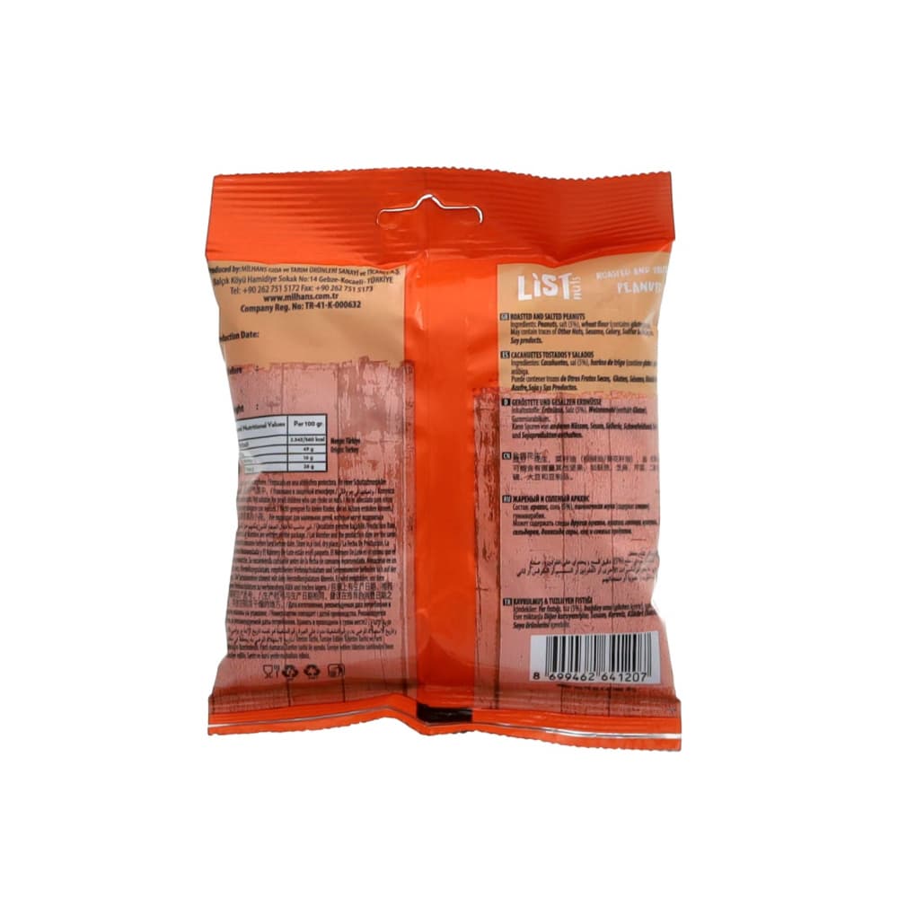 Maní tostado y salado List Nuts (150 g / 5.29 oz) - Miniatura 2