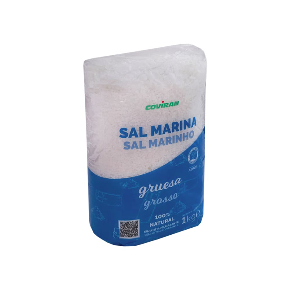 Sal marina gruesa Coviran (1 kg / 2.2 lb) - Imagen 1