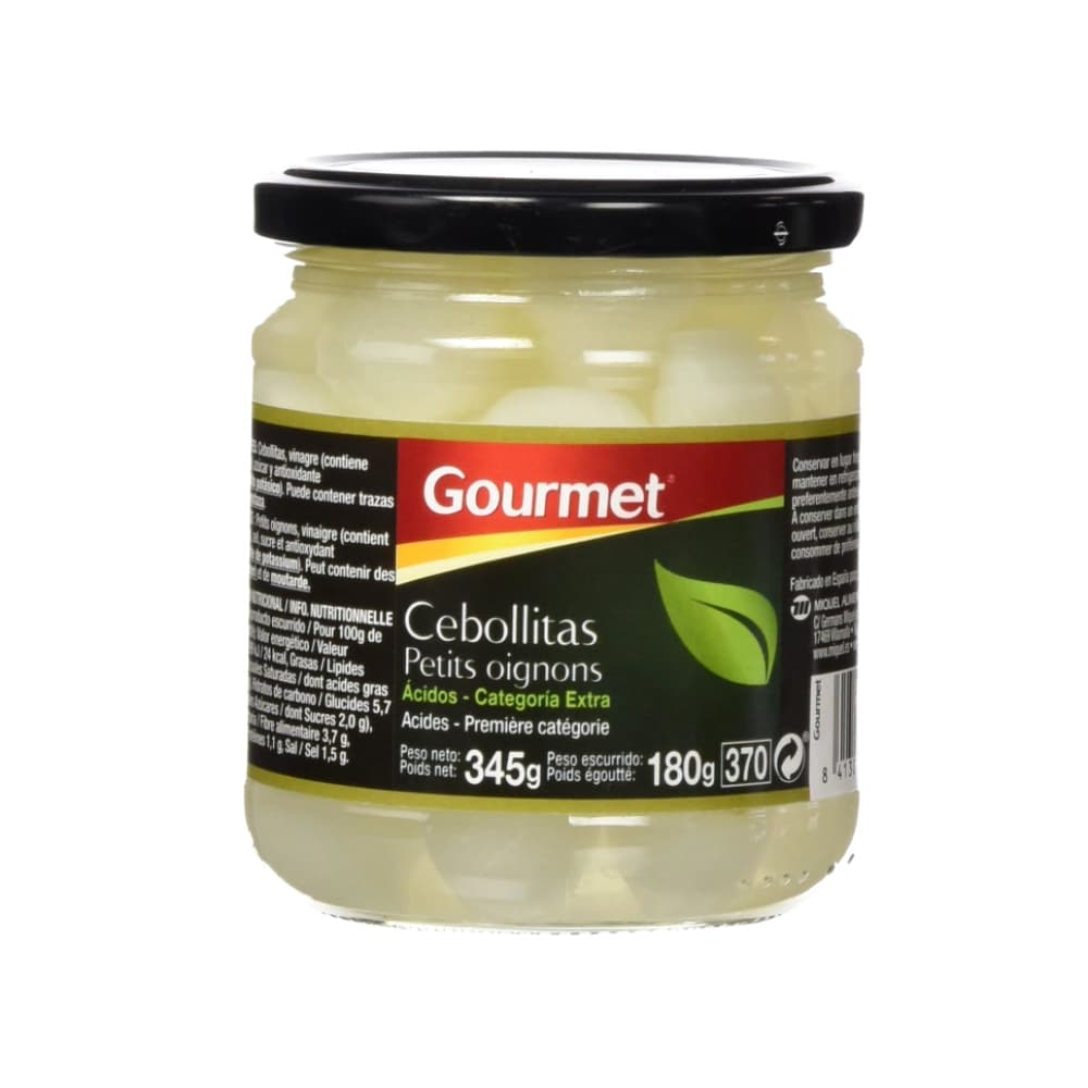 Cebollitas en vinagre Gourmet (345 g / 12.16 oz) - Miniatura 1