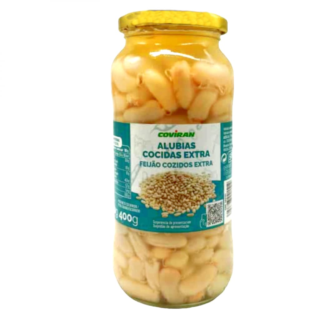 Alubias blancas cocidas extra Coviran (400 g / 14.11 oz) - Imagen 1