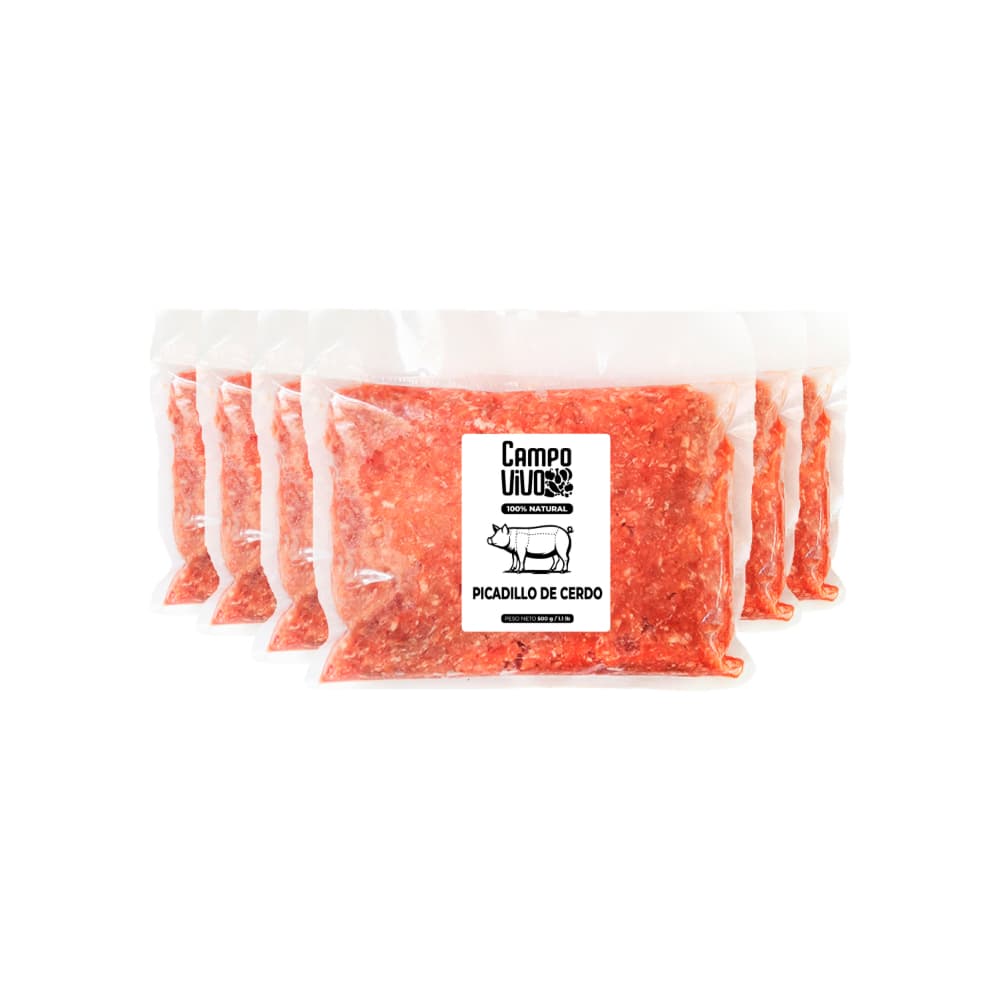 Picadillo de cerdo Campo Vivo (6 x 500 g / 1.1 lb) - Miniatura 1