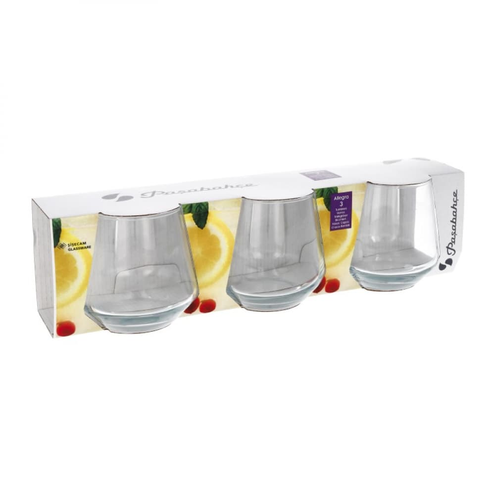 Vaso para whiskey Allegra 345 cc Pasabahce (3 U) - Imagen 1