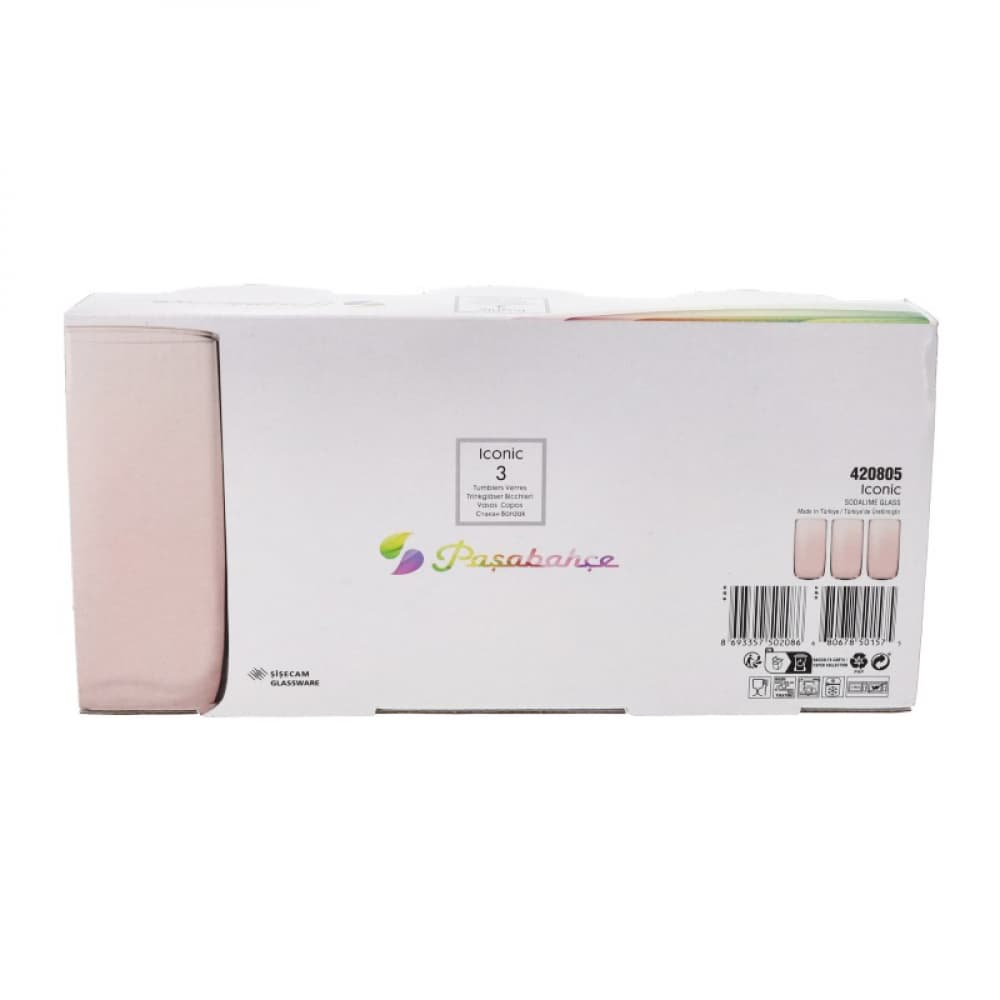 Vaso largo para bebidas ICONIC Pasabahce (3 U) - Miniatura 2