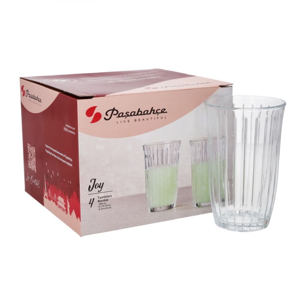 Vaso largo para bebidas 365 CC JOY Pasabahce (4 U) - Imagen 1