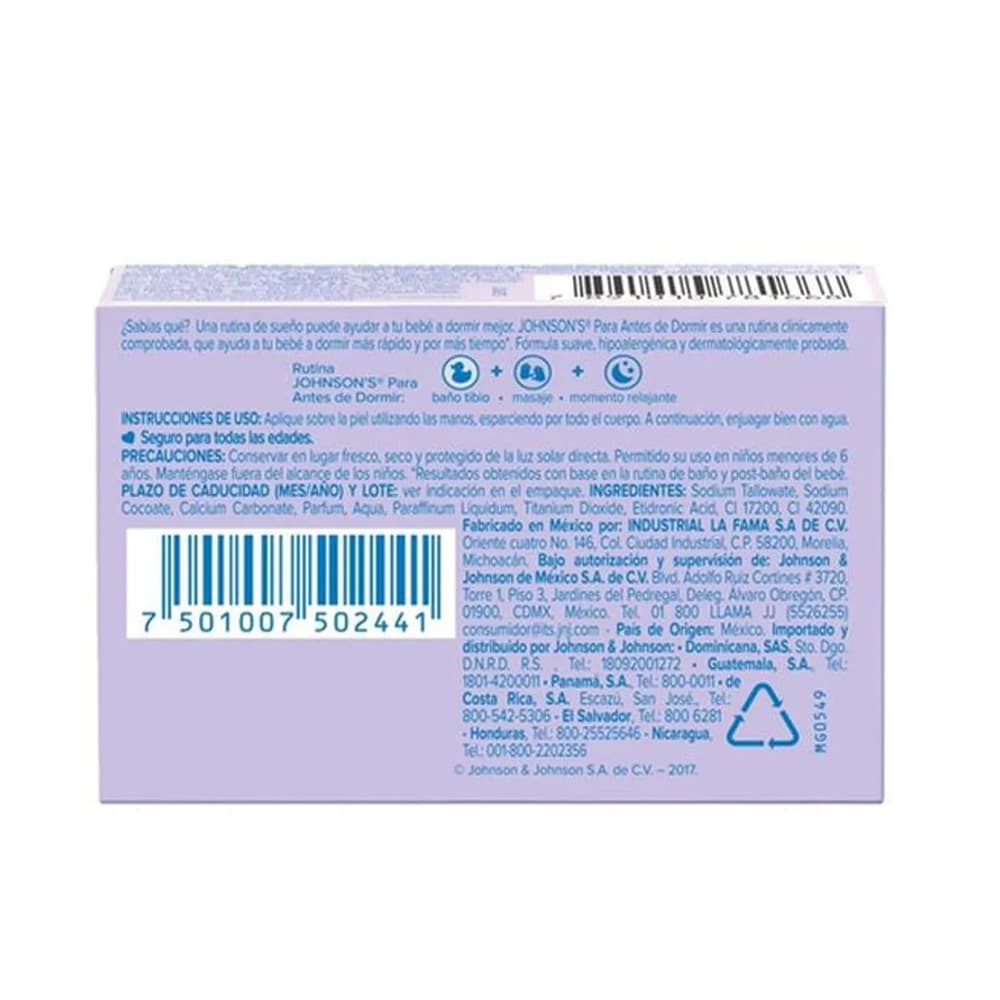 Jabón para bebé antes de dormir Jonhson (75 g / 2.64 oz) - Miniatura 2
