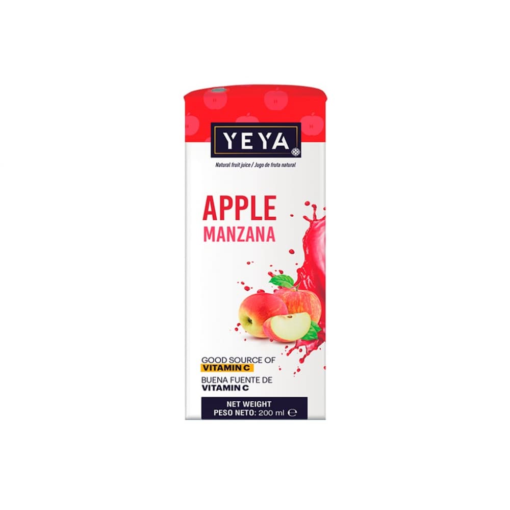 Bebida saborizada sabor manzana Yeya (27 x 200 ml) - Miniatura 3