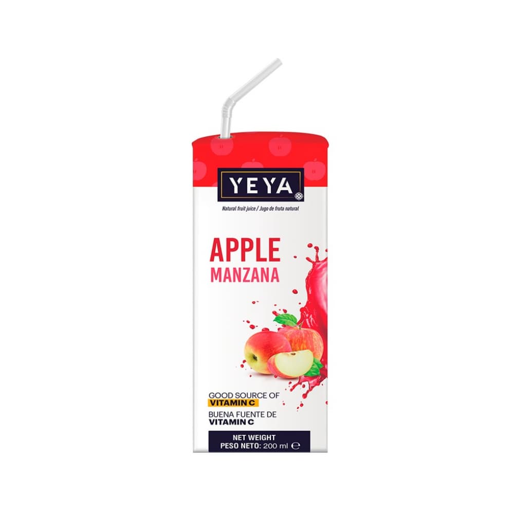 Bebida saborizada sabor manzana YEYA (200 ml) - Imagen 1