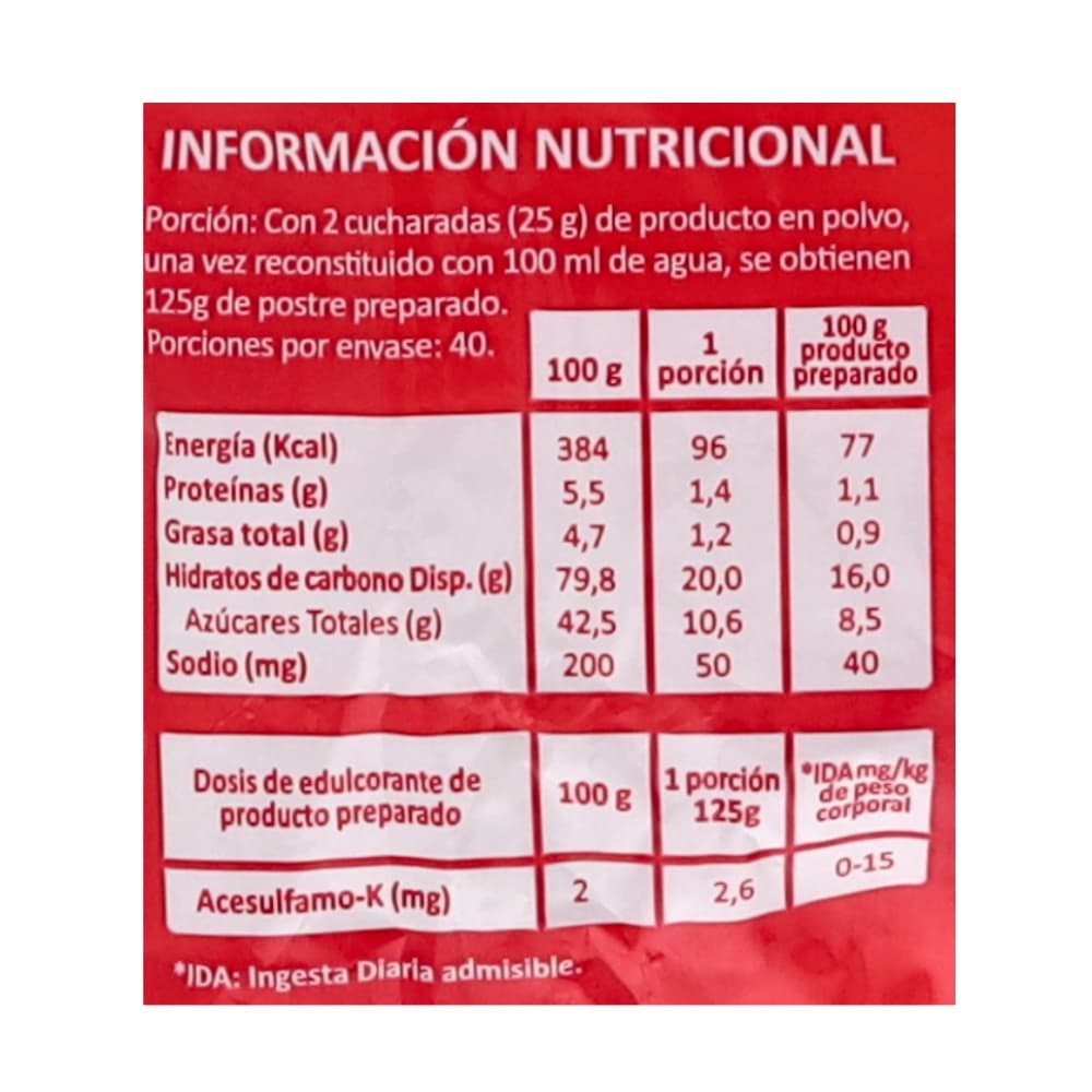 Avena con leche Macro Food (1 kg / 2.2 lb) - Miniatura 2