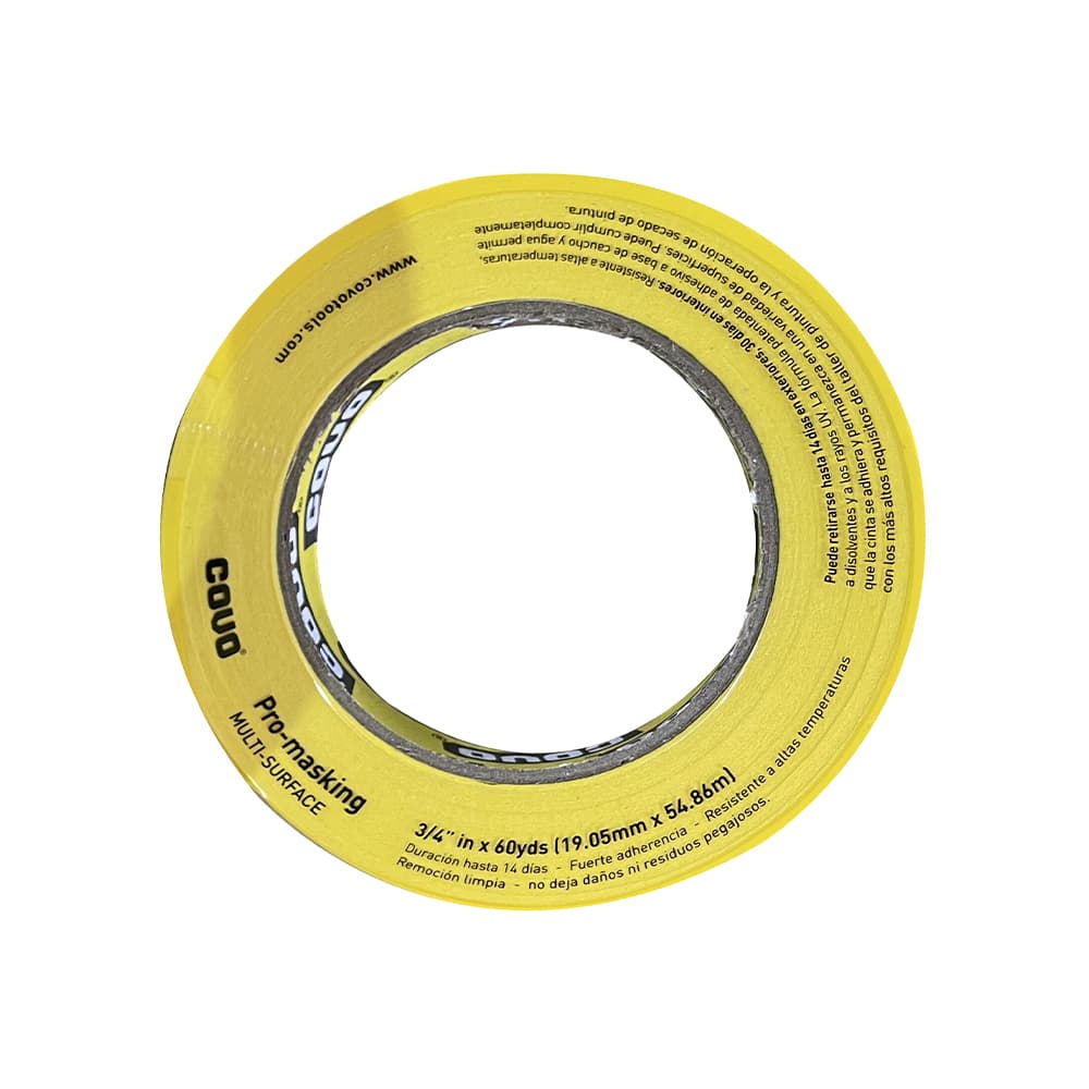 Cinta adhesiva para enmascarar de 3/4" Covo - Imagen 1