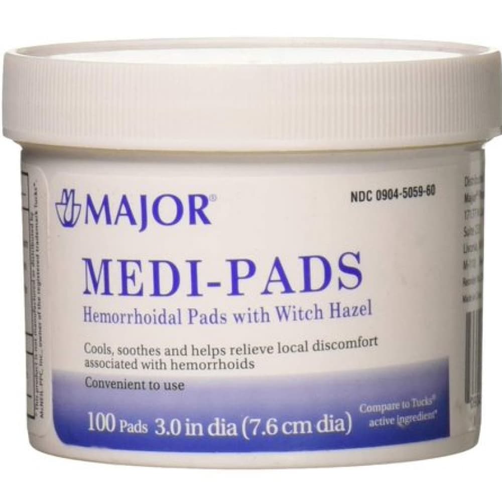 Medi-Pads Compresas Hemorroidales con Hamamelis (100 U) - Imagen 1