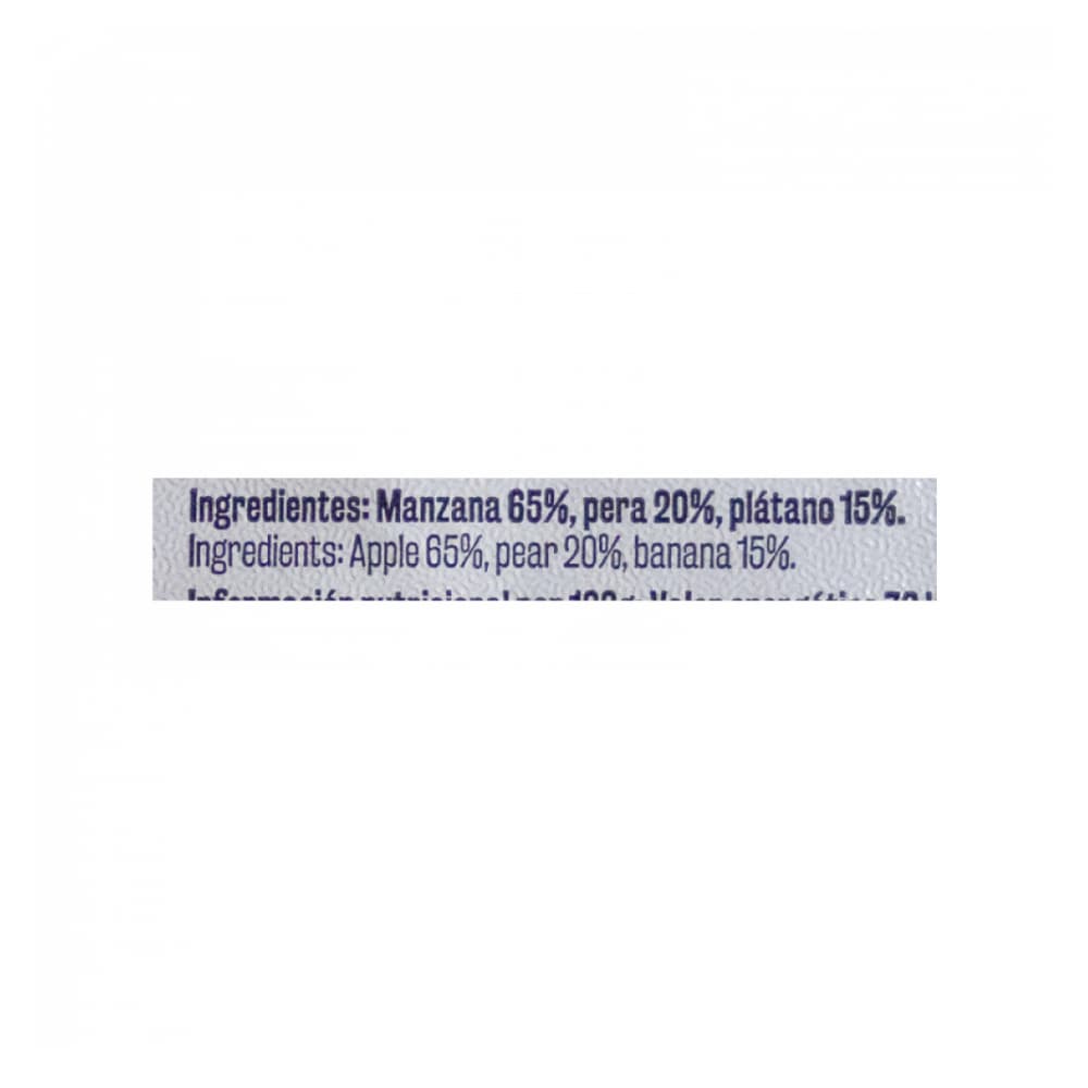 Puré de fruta manzana - pera y plátano Vima Foods (100 g / 3.52 oz) - Miniatura 2