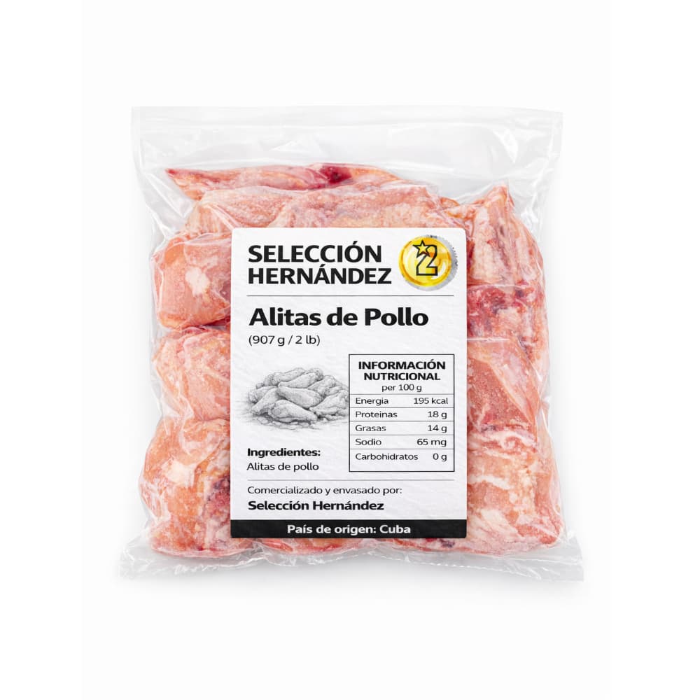 Alitas de pollo Selección Hernández (907 g / 2 lb) - Miniatura 1