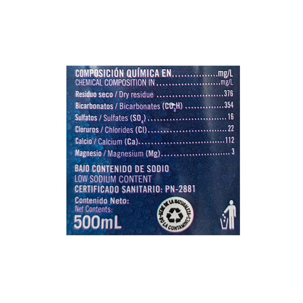 Agua mineral natural Ciego Montero (500 ml) - Miniatura 2