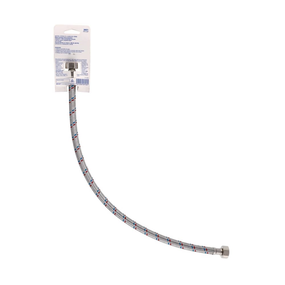 Latiguillo de 1/2 x 1/2 pulgada - manguera flexible de aluminio Foset - Miniatura 2