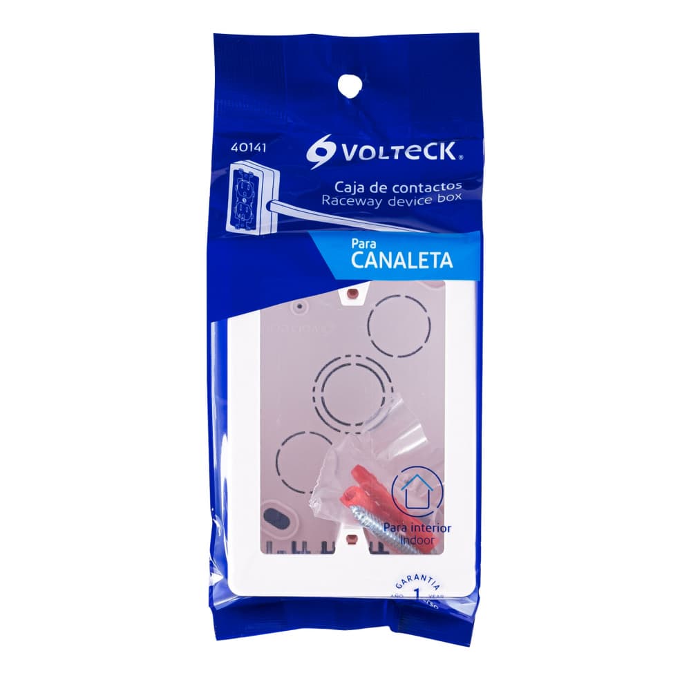 Caja de contactos para canaleta 3" x 5" blanca Volteck - Miniatura 2