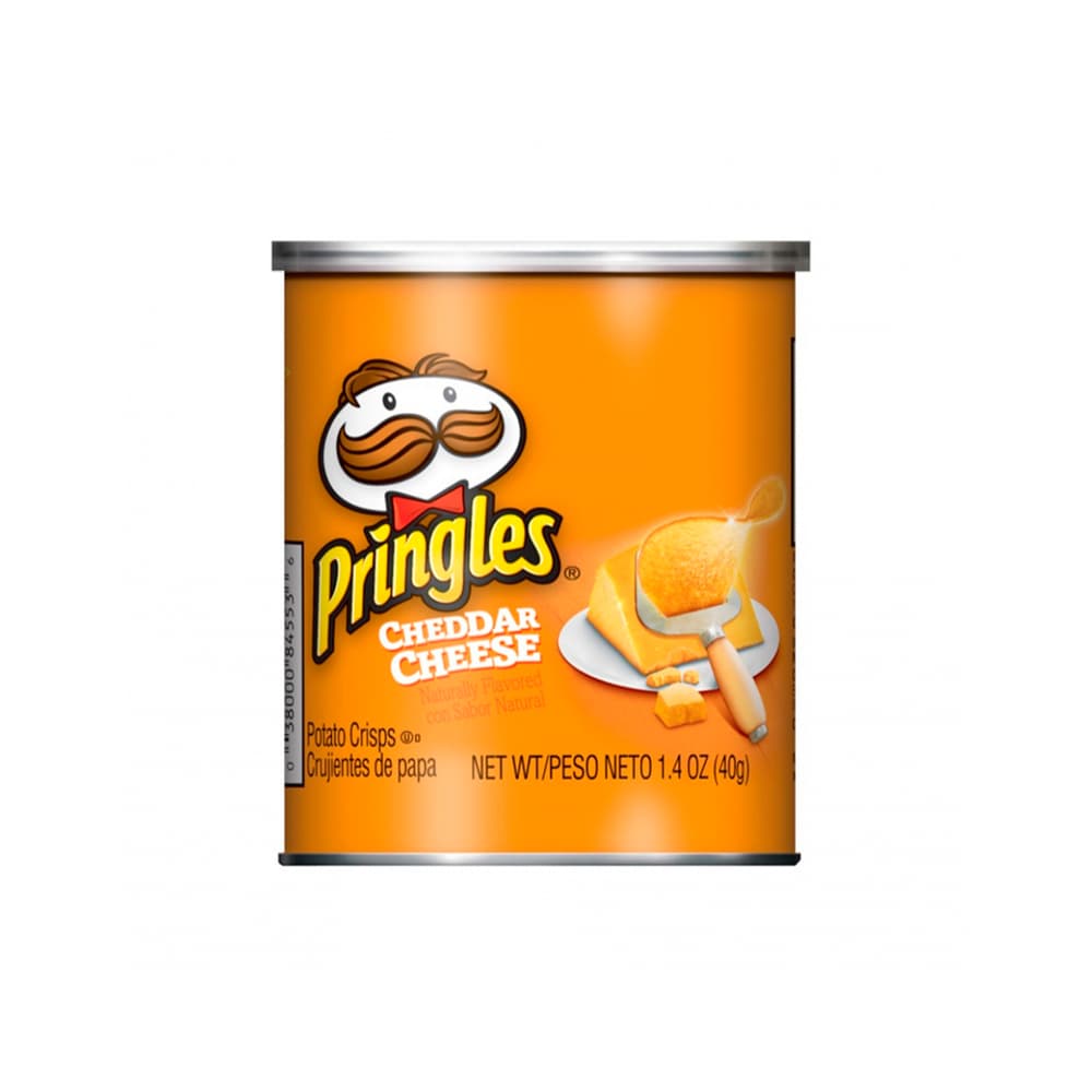Papas fritas sabor queso cheddar Pringles (40 g / 1.41 oz) - Imagen 1