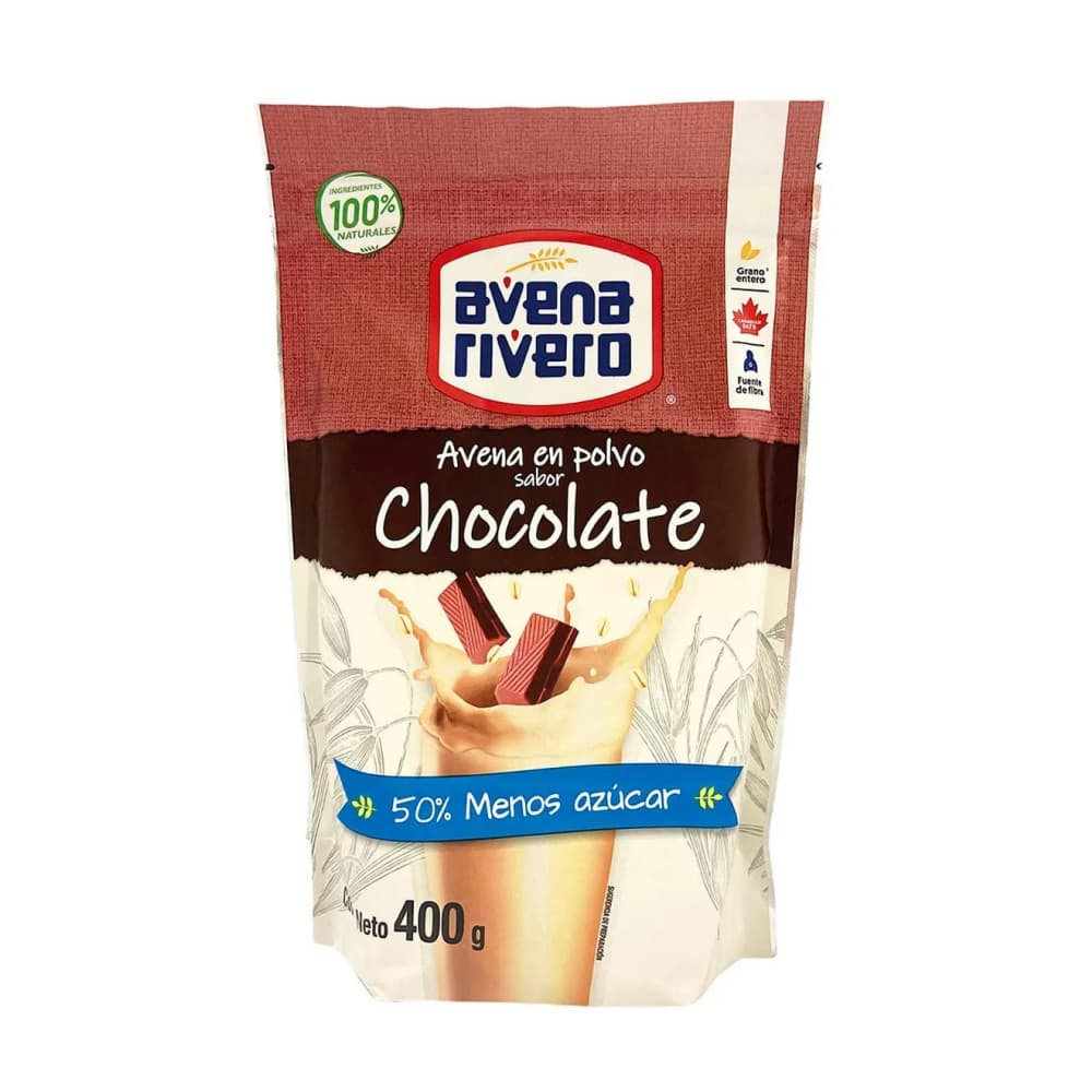Avena en polvo sabor chocolate Avena Rivero (400 g / 14.11 oz) - Imagen 1