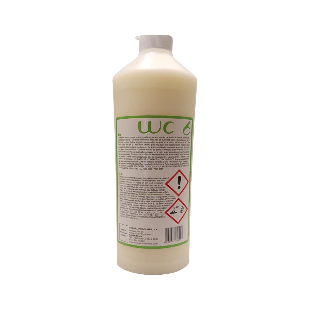 Limpiador WC-6 desincrustante para inodoros Suchel Proquimia (1 L) - Miniatura 2