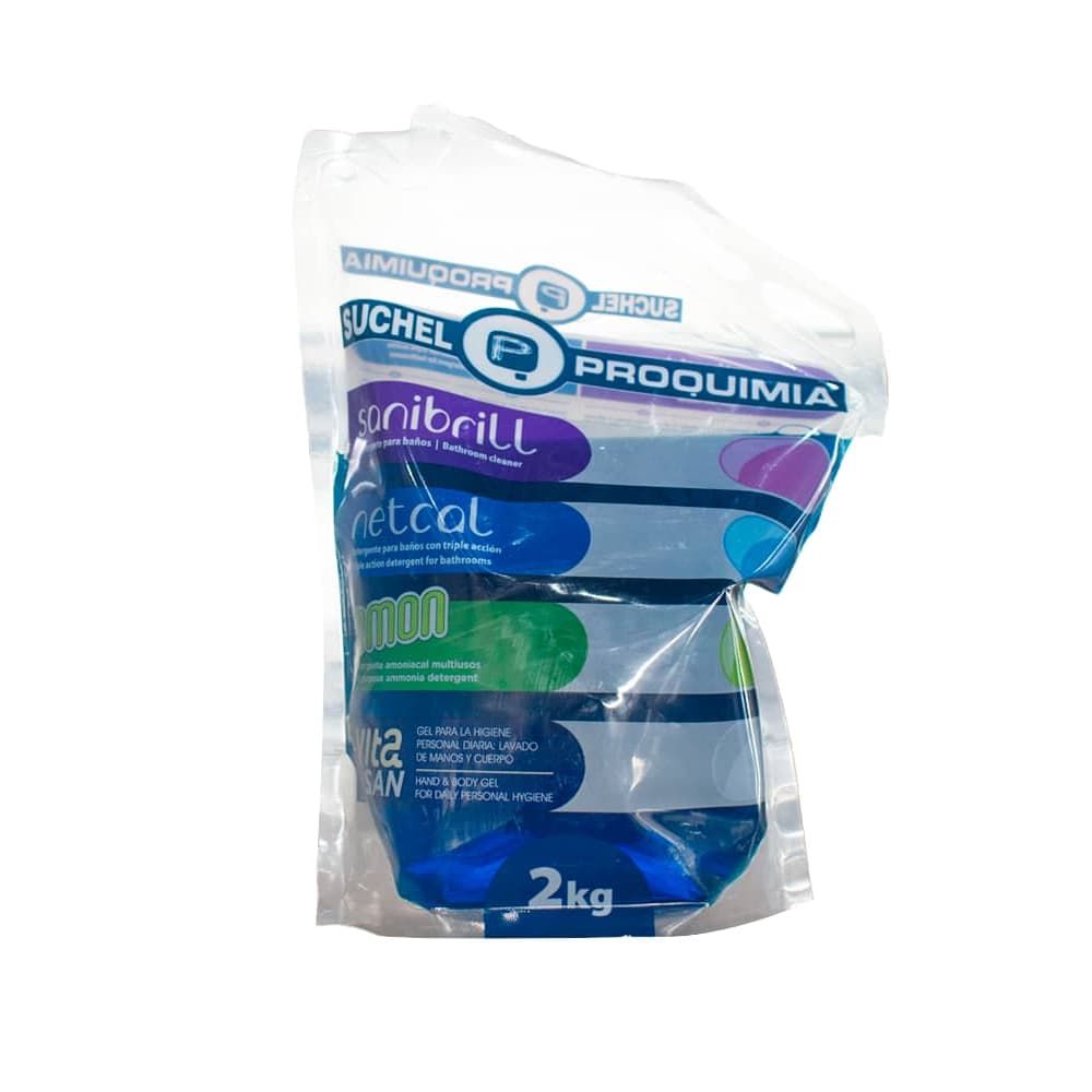 Detergente para baños con triple acción Netcal Suchel Proquimia (2 kg / 4.40 lb) - Miniatura 1