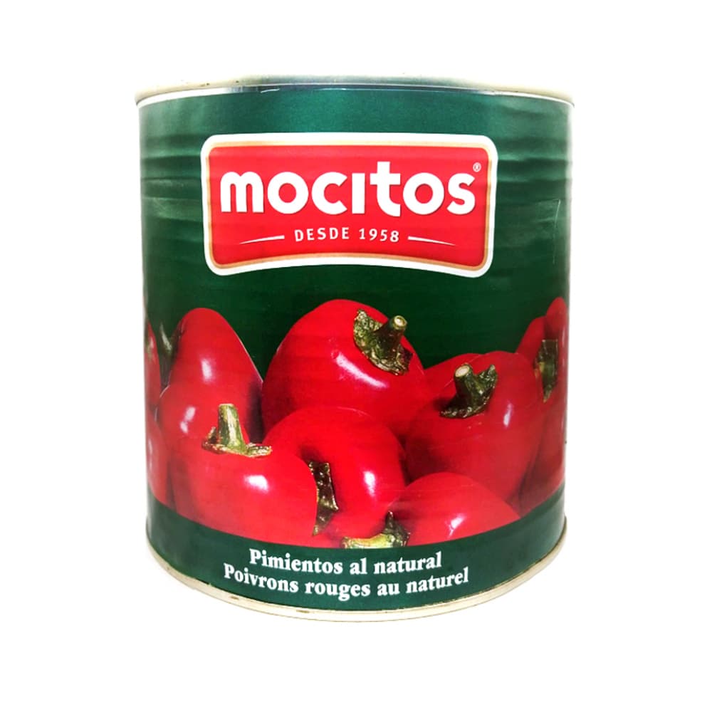 Pimientos al natural Mocitos (2.5 kg / 5.51 lb) - Imagen 1