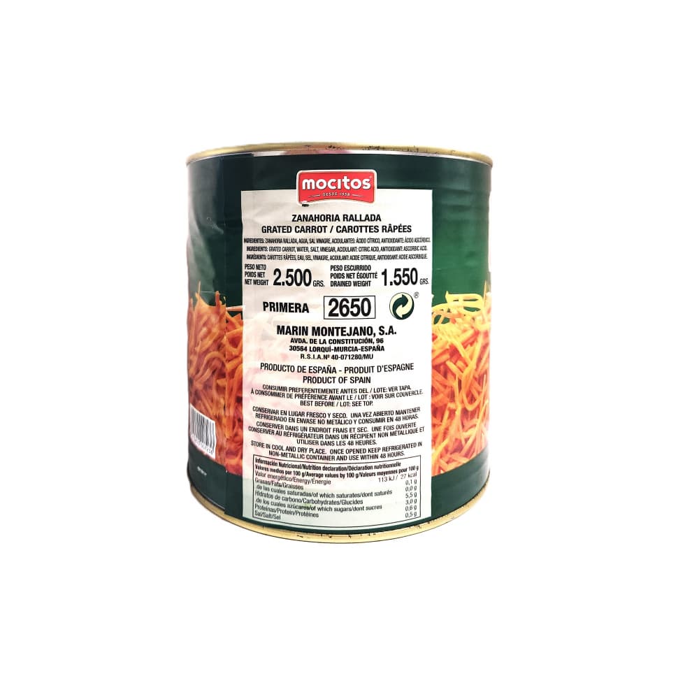 Zanahoria rallada Mocitos (2.5 kg / 5.5 lb) - Miniatura 2