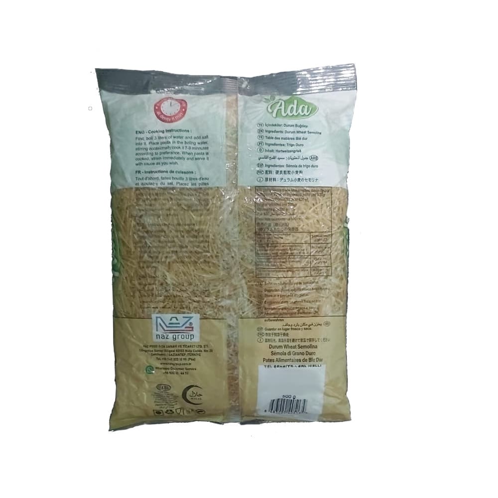 Pasta fideos Ada (500 g / 1.1 lb) - Miniatura 3