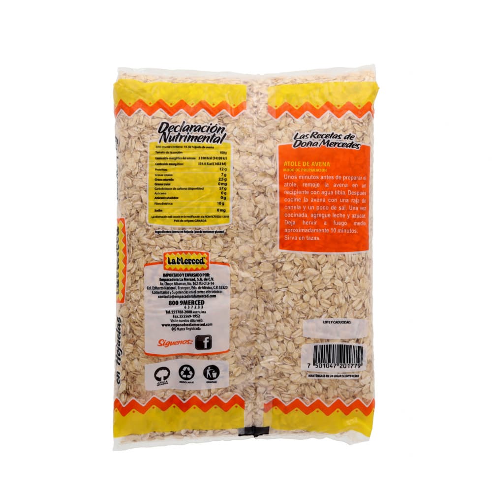 Avena en hojuelas La Merced (1 kg / 2.2 lb) - Miniatura 2