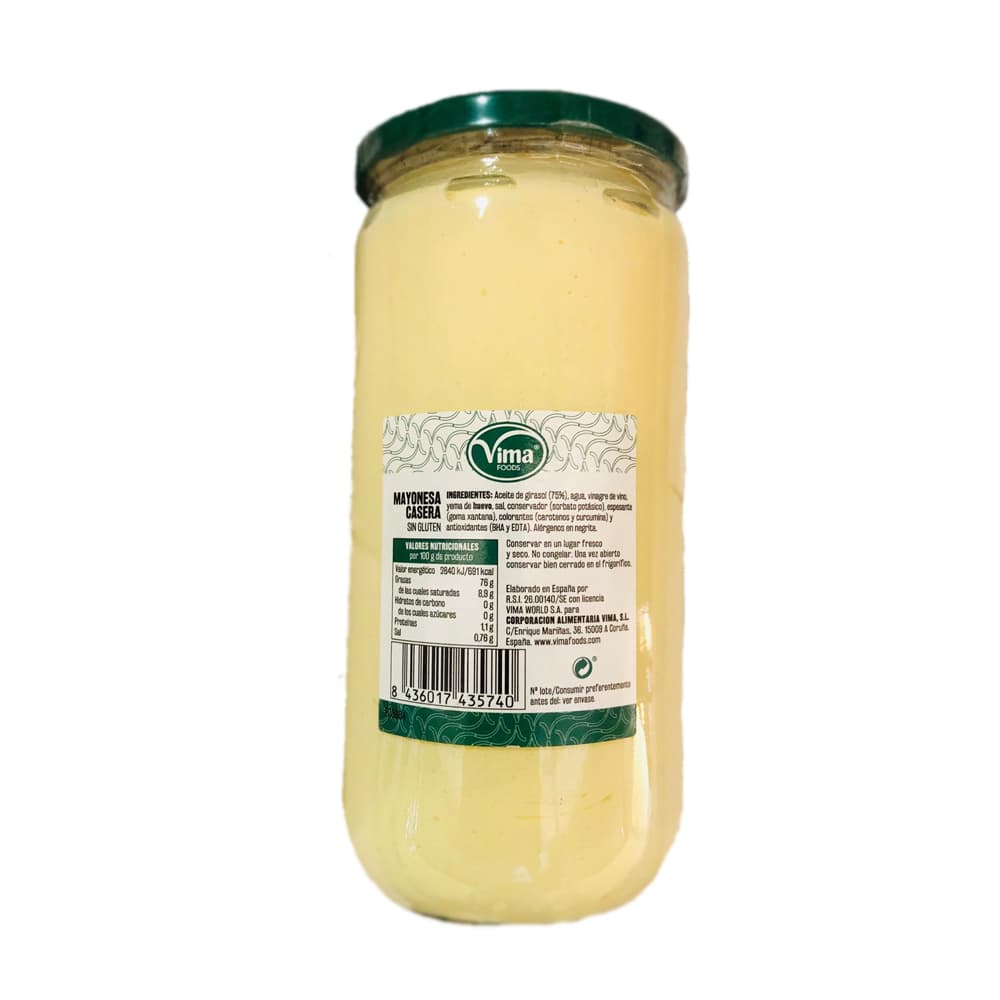 Mayonesa casera Vima Foods (700 ml) - Miniatura 2
