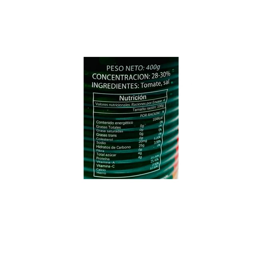 Pasta de tomate DRojo (6 x 400 g / 14.10 oz) - Miniatura 2