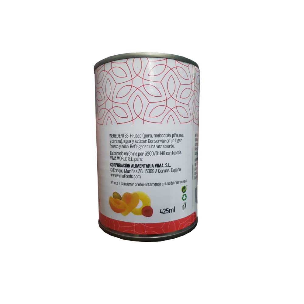 Cóctel de frutas en almíbar Vima Foods (425 g / 15 oz) - Miniatura 2