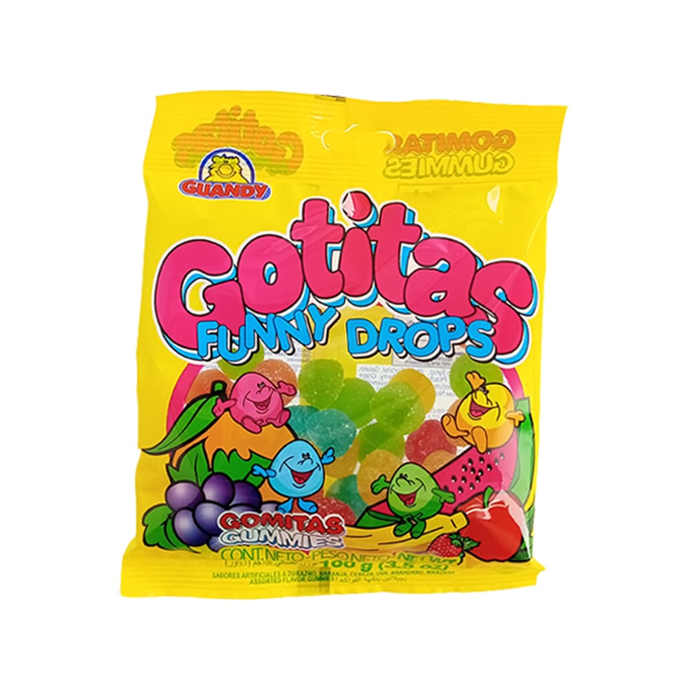 Gomitas gotitas Guandy (100 g / 3.52 oz) - Imagen 1