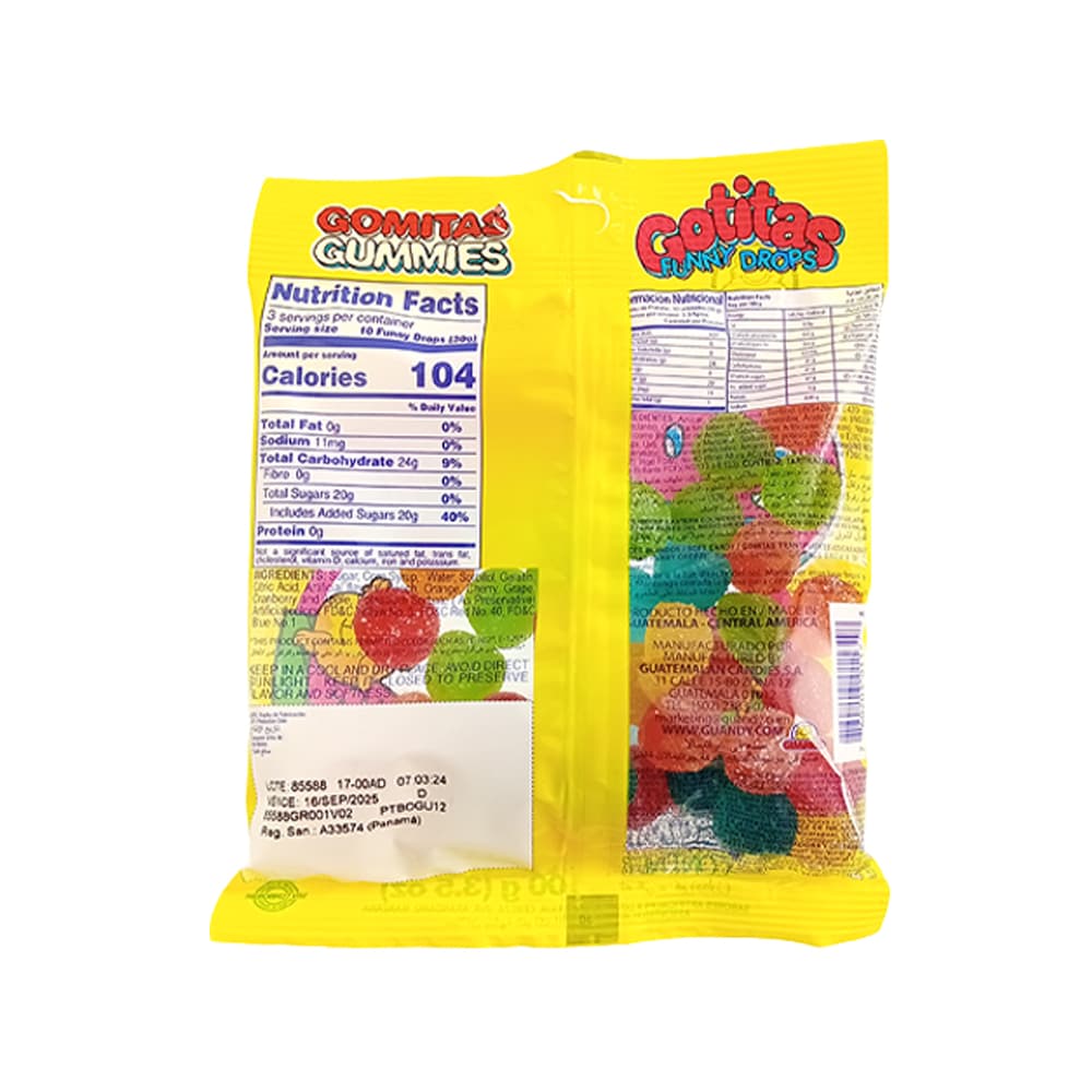 Gomitas gotitas Guandy (100 g / 3.52 oz) - Miniatura 3