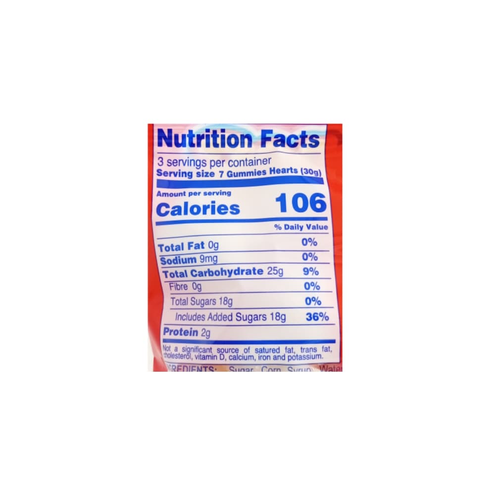 Gomitas corazones Guandy (100 g / 3.5 oz) - Miniatura 2