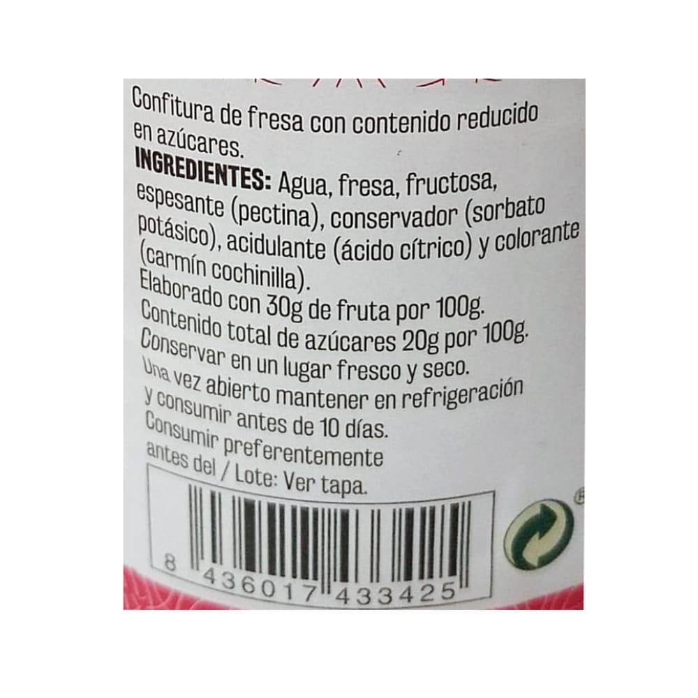Confitura de fresa light Vima Foods (310 g / 10.93 oz) - Miniatura 3