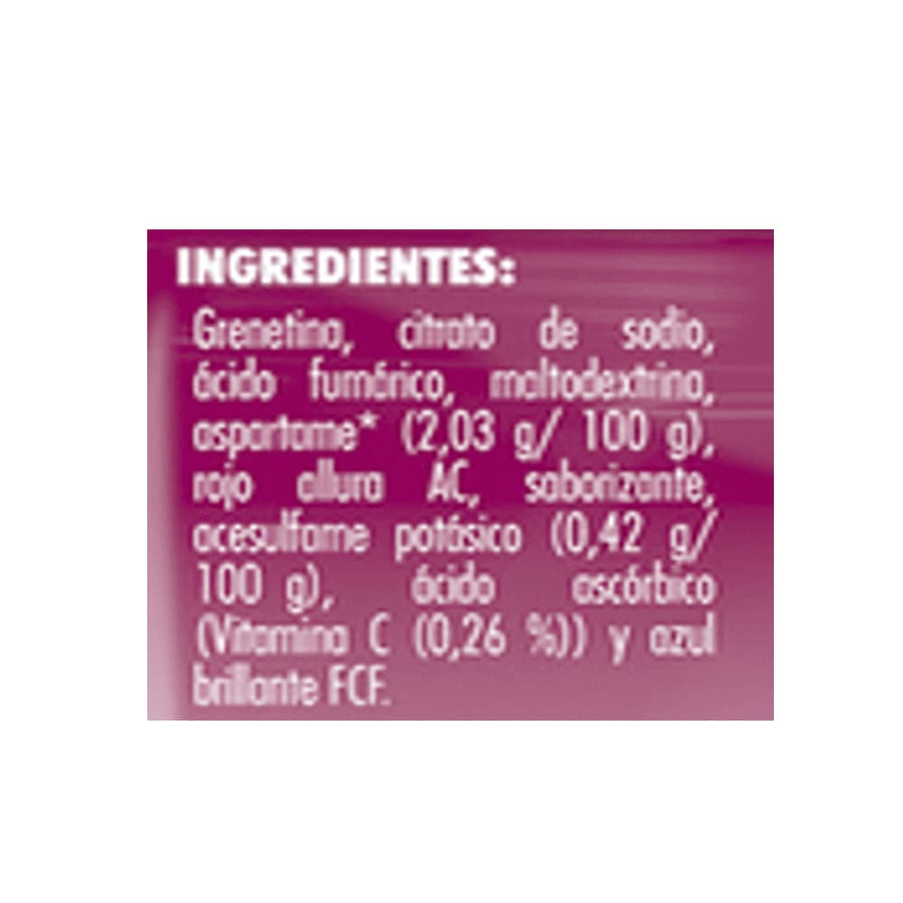 Gelatina sin azúcar fortificada con vitamina C sabor cereza Jell-O (25 g) - Miniatura 2