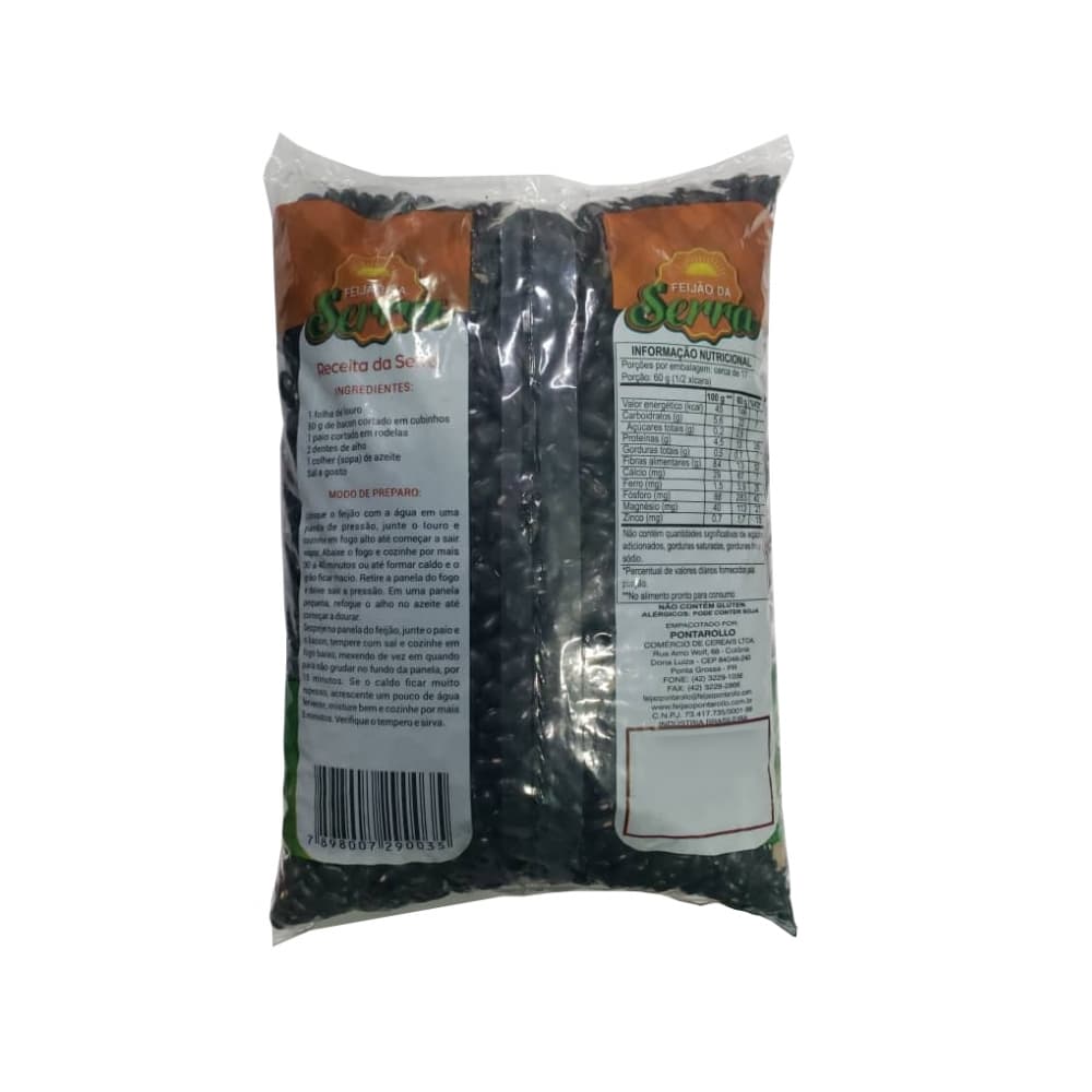 Frijoles negros Serra (1 kg / 2.2 lb) - Miniatura 2